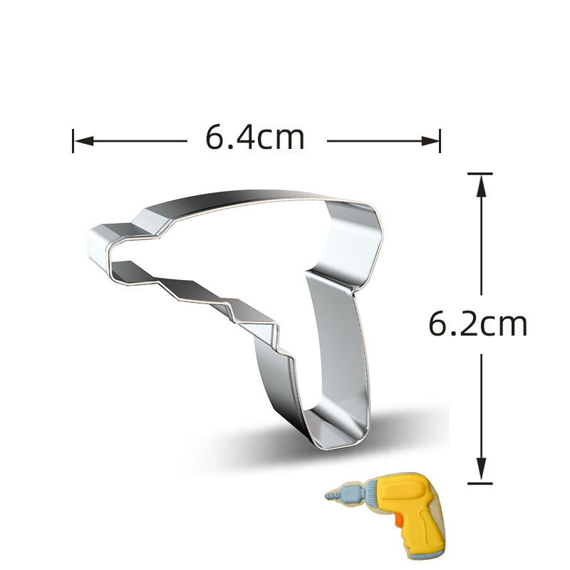 Stainless Steel Cookie Cutters, Kids' Vehicle & Transportation Shapes for Baking & Cake Decorating