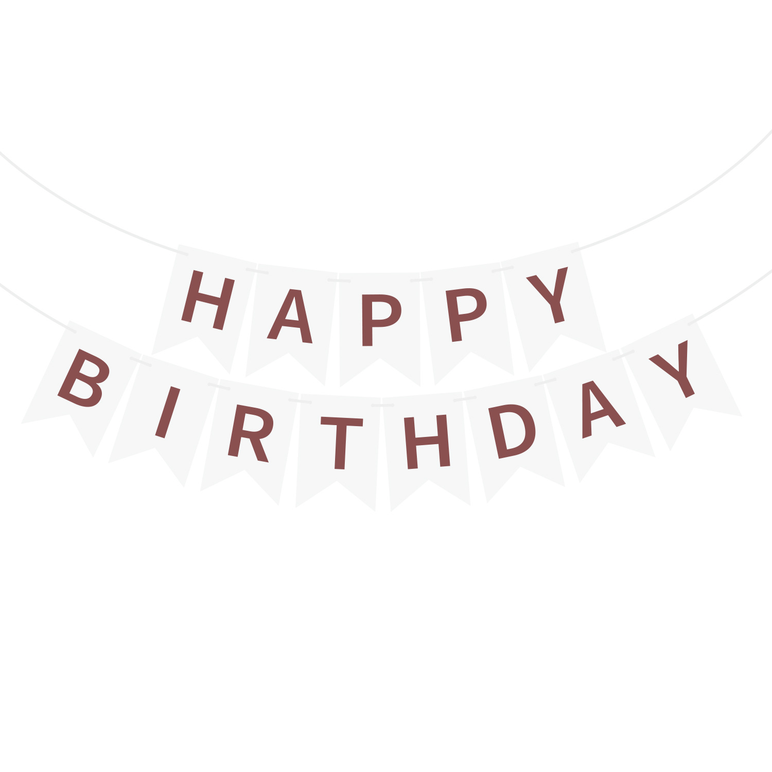 Happy Birthday Fish Tail Banner, Foil Letter Pennant Flag for Kids Birthday Party Wall Decor