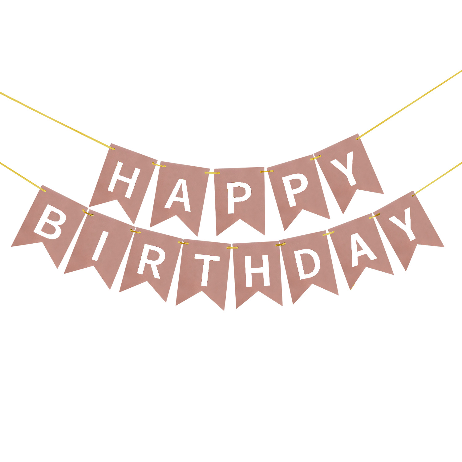 Happy Birthday Fish Tail Banner, Foil Letter Pennant Flag for Kids Birthday Party Wall Decor