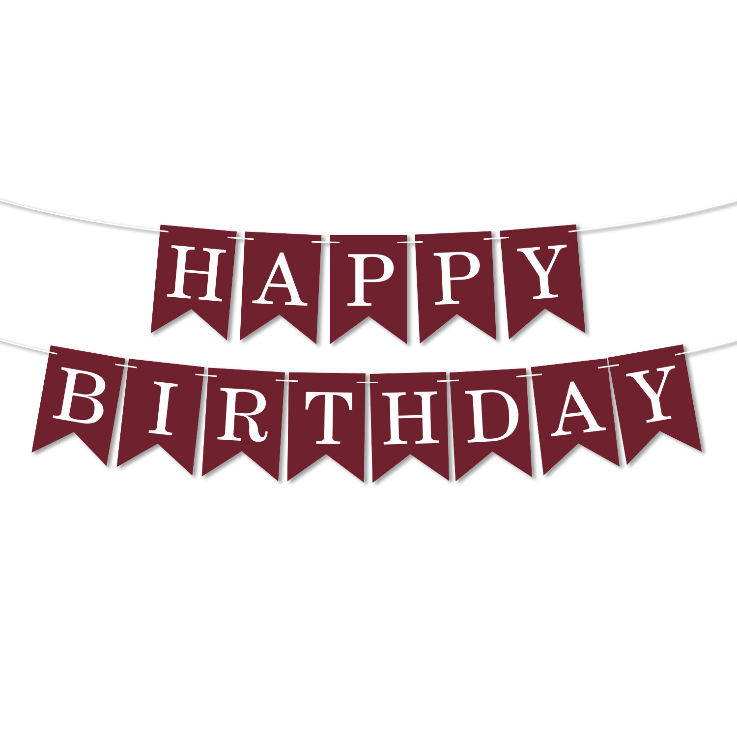 Happy Birthday Fish Tail Banner, Foil Letter Pennant Flag for Kids Birthday Party Wall Decor