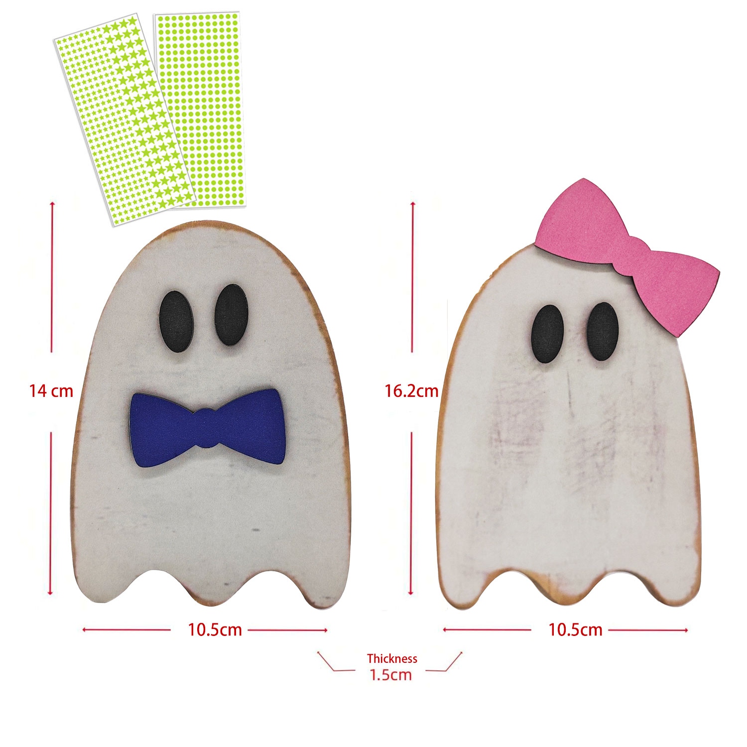 Adorable  Family Decor - Whimsical Home & Office Desktop Accent, Perfect Birthday Gift for Friends & Family, With Diy Glow In The Dark Stars And Circle, Fun Festive Vibe for Daily & Ghost Decor