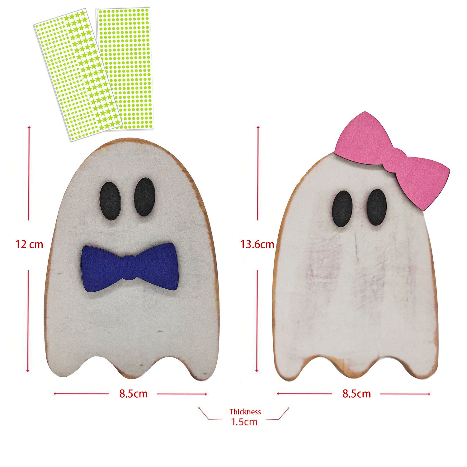 Adorable  Family Decor - Whimsical Home & Office Desktop Accent, Perfect Birthday Gift for Friends & Family, With Diy Glow In The Dark Stars And Circle, Fun Festive Vibe for Daily & Ghost Decor