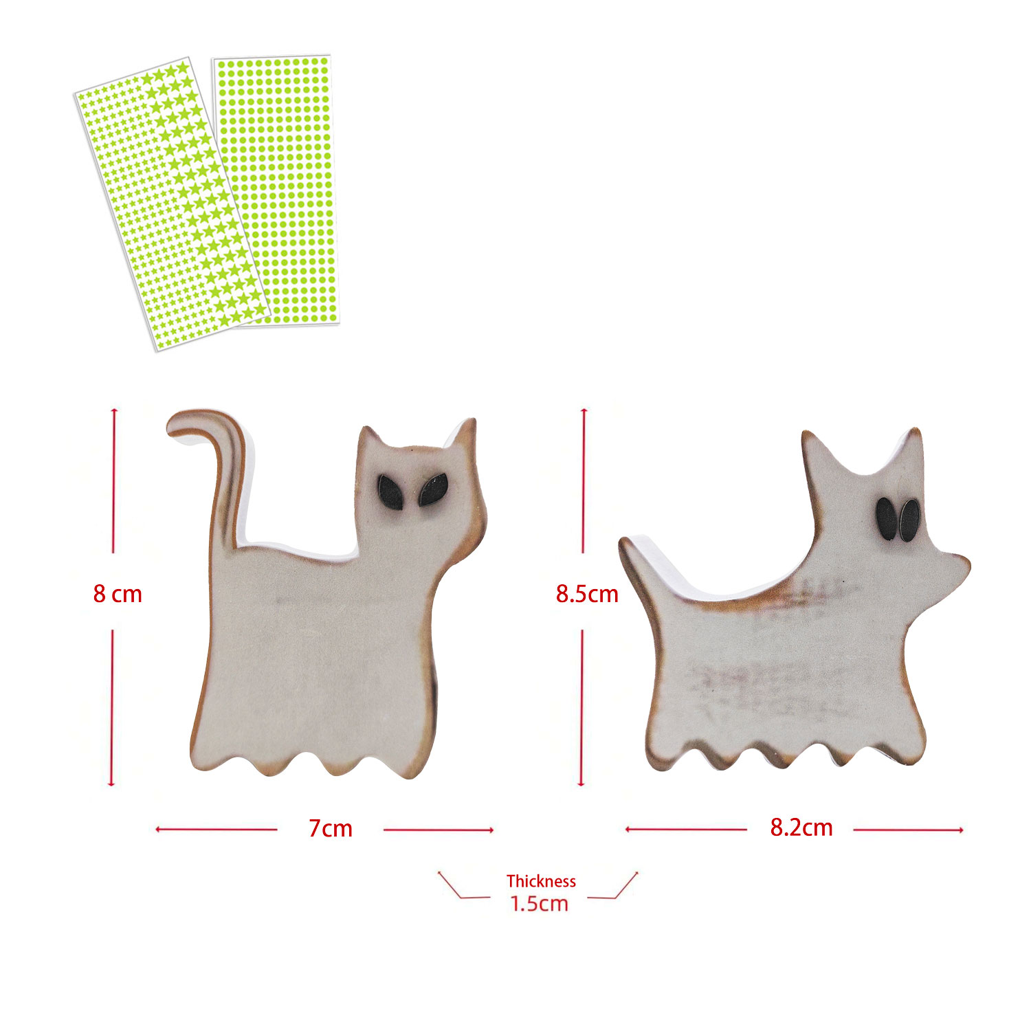 Adorable  Family Decor - Whimsical Home & Office Desktop Accent, Perfect Birthday Gift for Friends & Family, With Diy Glow In The Dark Stars And Circle, Fun Festive Vibe for Daily & Ghost Decor