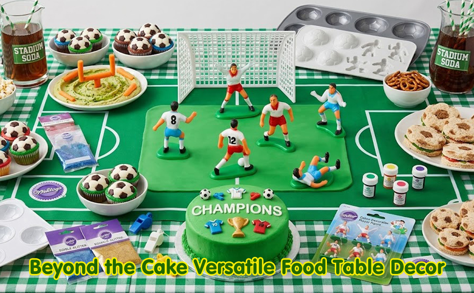 Football Cake Topper Set