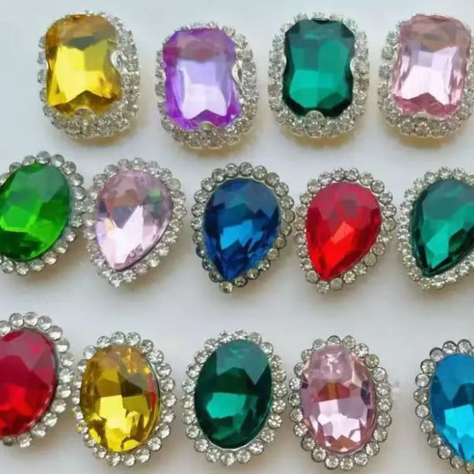 Cross-Border Gem Cake Decoration Diamond Cake Topper Girls Birthday Cake Photo Props Party Decoration