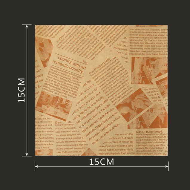 Food Grade Greaseproof Paper Sandwich Wrapping Paper Hamburger Chicken Roll Laminated Paper Tray Liner Baking Paper