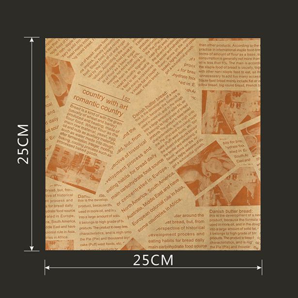 Food Grade Greaseproof Paper Sandwich Wrapping Paper Hamburger Chicken Roll Laminated Paper Tray Liner Baking Paper