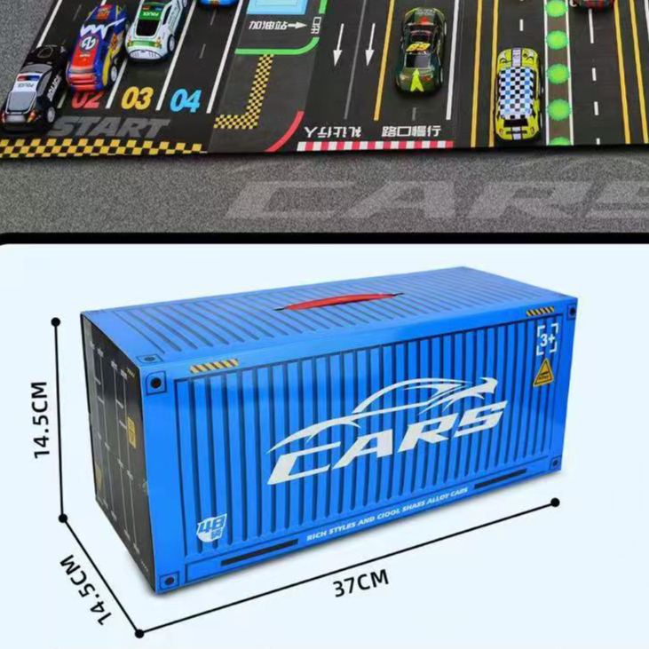 48 Pcs Mini Pull Back Cars Container Gift Set Alloy Toy Cars for Boys