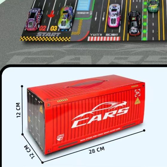 48 Pcs Mini Pull Back Cars Container Gift Set Alloy Toy Cars for Boys