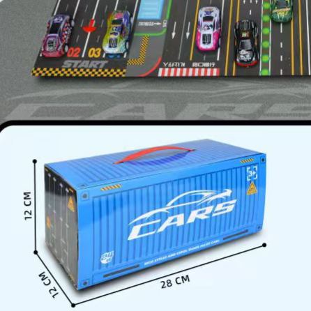 48 Pcs Mini Pull Back Cars Container Gift Set Alloy Toy Cars for Boys