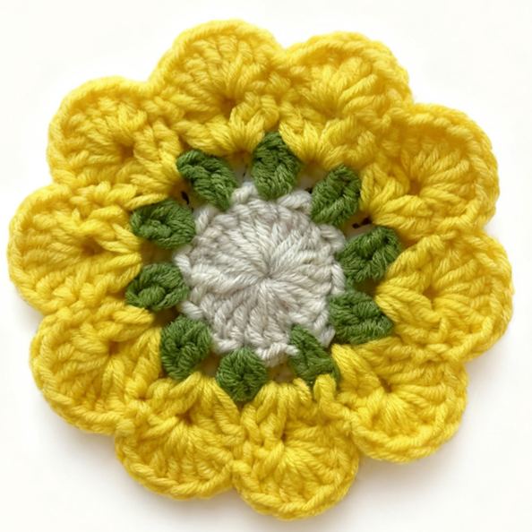 Handmade Crochet Flower Coaster Rose Lily Tulip Cup Pad Table Decor