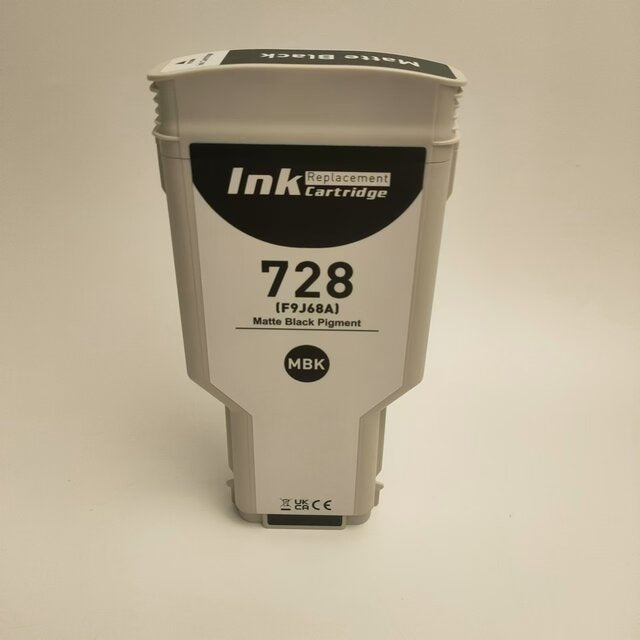 728 Ink Cartridge Compatible with 728 F9J68A F9J67A F9J66A F9J65A Ink Replacement for HP DesignJet T830 MFP & T730 Large Format Plotter Printer(4-Pack, 300ml Matte Black / 130ml Cyan/Magenta/Yellow)