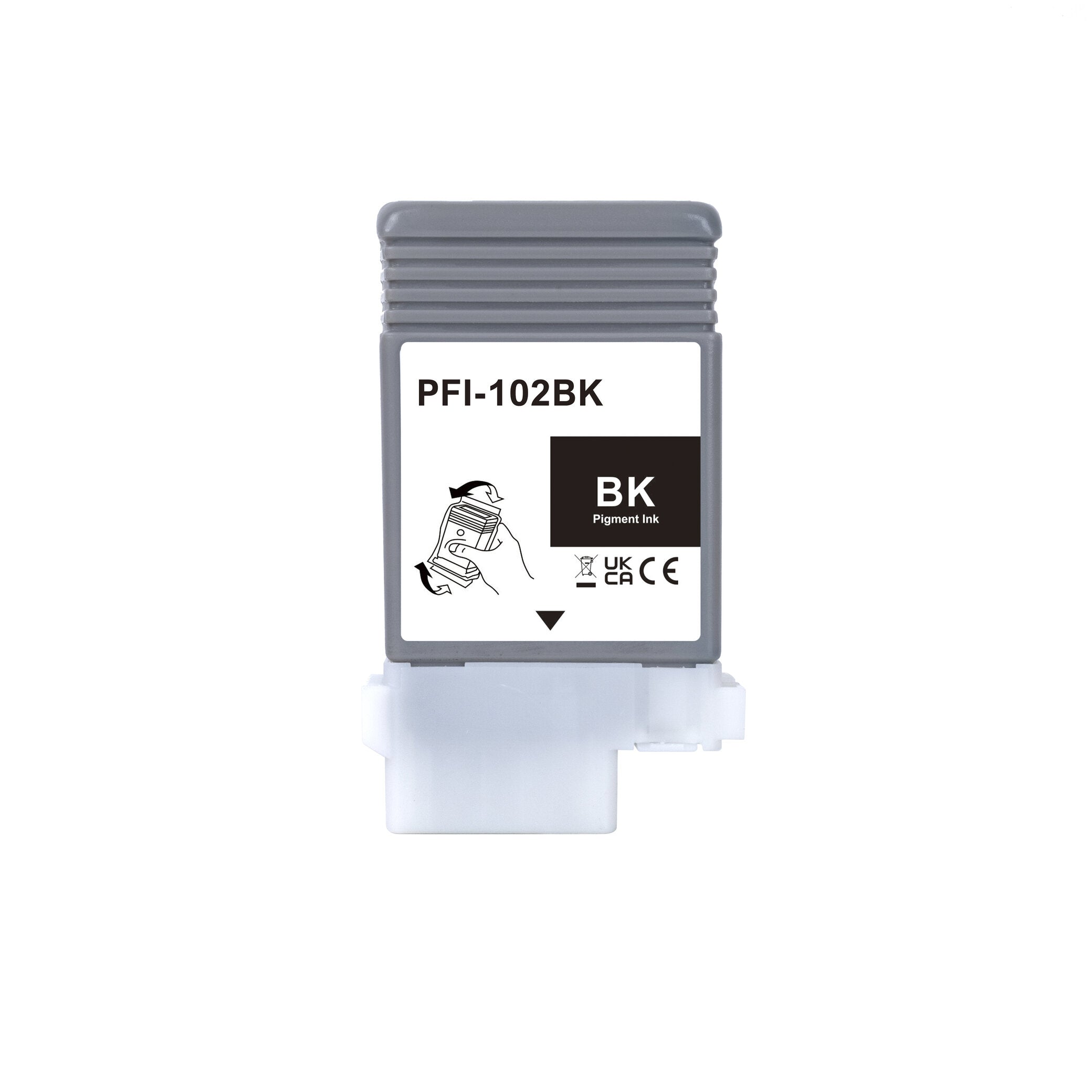 Compatible PFI-102 PFI102 Ink Tank Cartridge 130ml Replacement for Canon PFI 102 MBK/BK/C/M/Y for IPF500 IPF510 IPF600 IPF610 IPF700 IPF710 Printers, 5 Pack