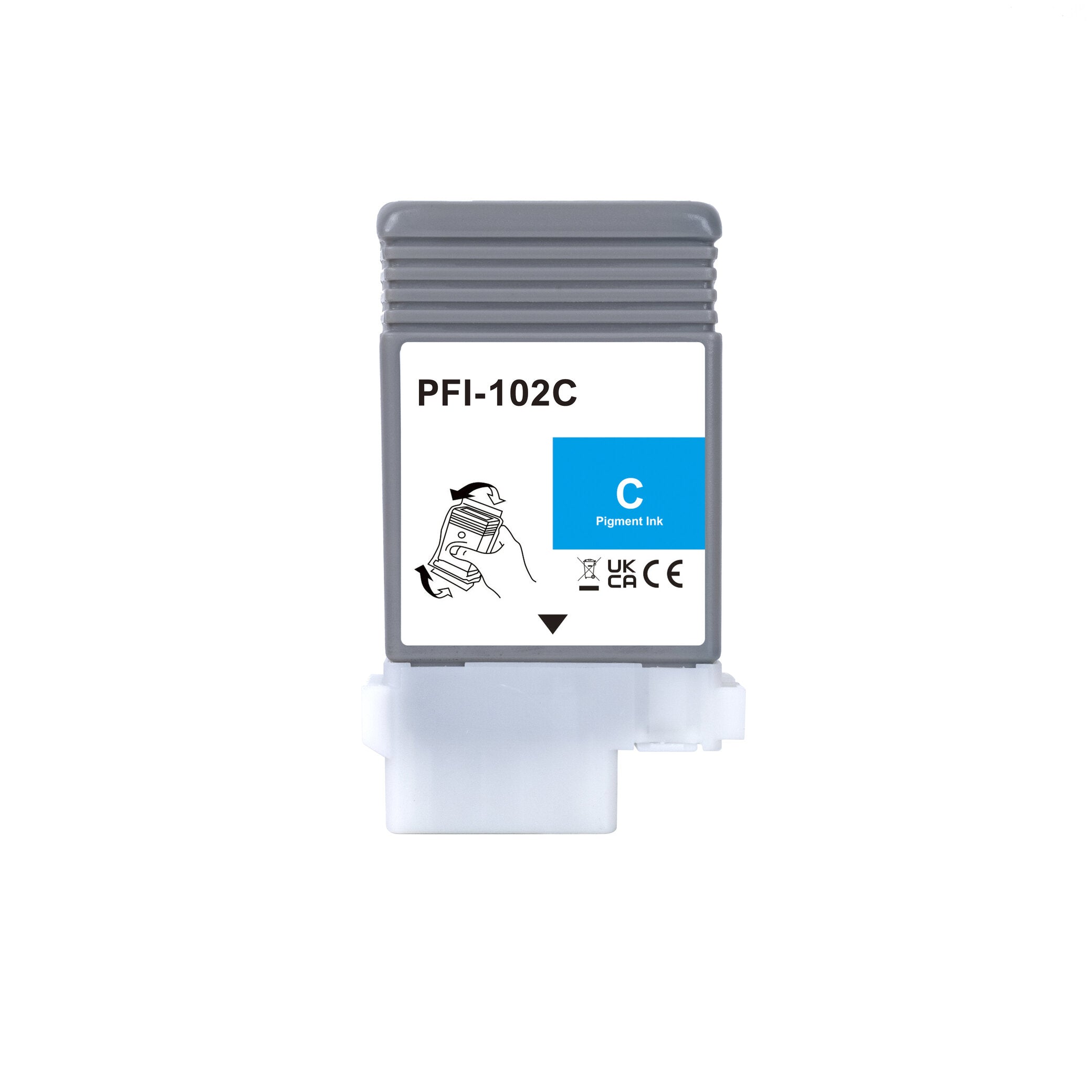 Compatible PFI-102 PFI102 Ink Tank Cartridge 130ml Replacement for Canon PFI 102 MBK/BK/C/M/Y for IPF500 IPF510 IPF600 IPF610 IPF700 IPF710 Printers, 5 Pack