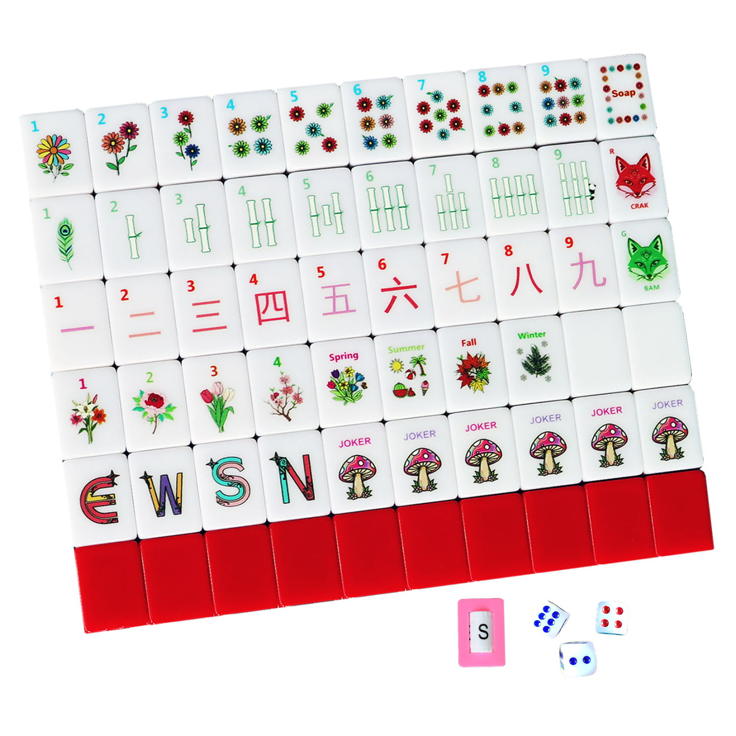 American Mahjong Tiles – Full 166 Standard Tiles Set