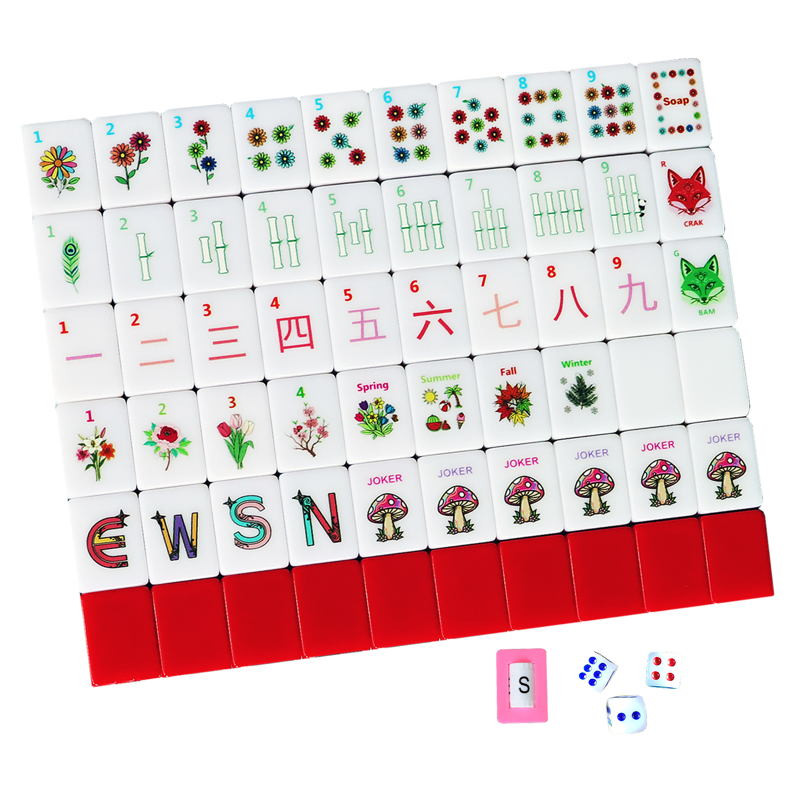 American Mahjong Tiles – Full 166 Standard Tiles Set