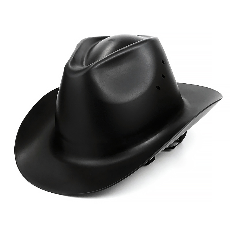 Cowboy Hard Hat - ANSI Z89.1 Certified Type 1 Class C - Wide Brim Safety Helmet with 6-Point Ratchet Suspension