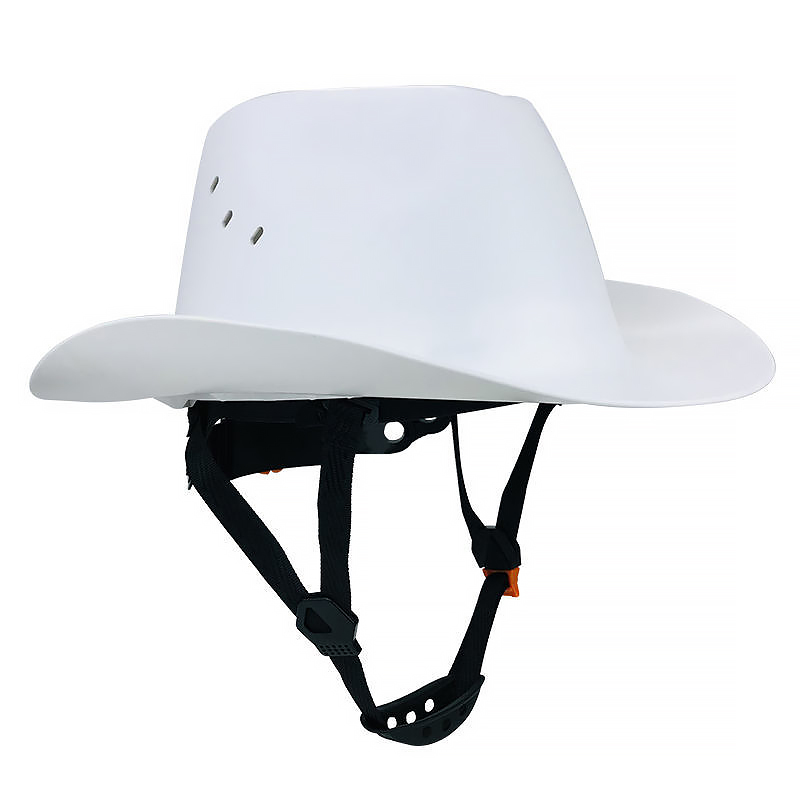 Cowboy Hard Hat - ANSI Z89.1 Certified Type 1 Class C - Wide Brim Safety Helmet with 6-Point Ratchet Suspension