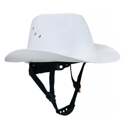 Cowboy Hard Hat - ANSI Z89.1 Certified Type 1 Class C - Wide Brim Safety Helmet with 6-Point Ratchet Suspension