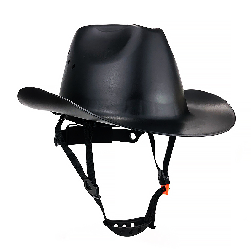 Cowboy Hard Hat - ANSI Z89.1 Certified Type 1 Class C - Wide Brim Safety Helmet with 6-Point Ratchet Suspension