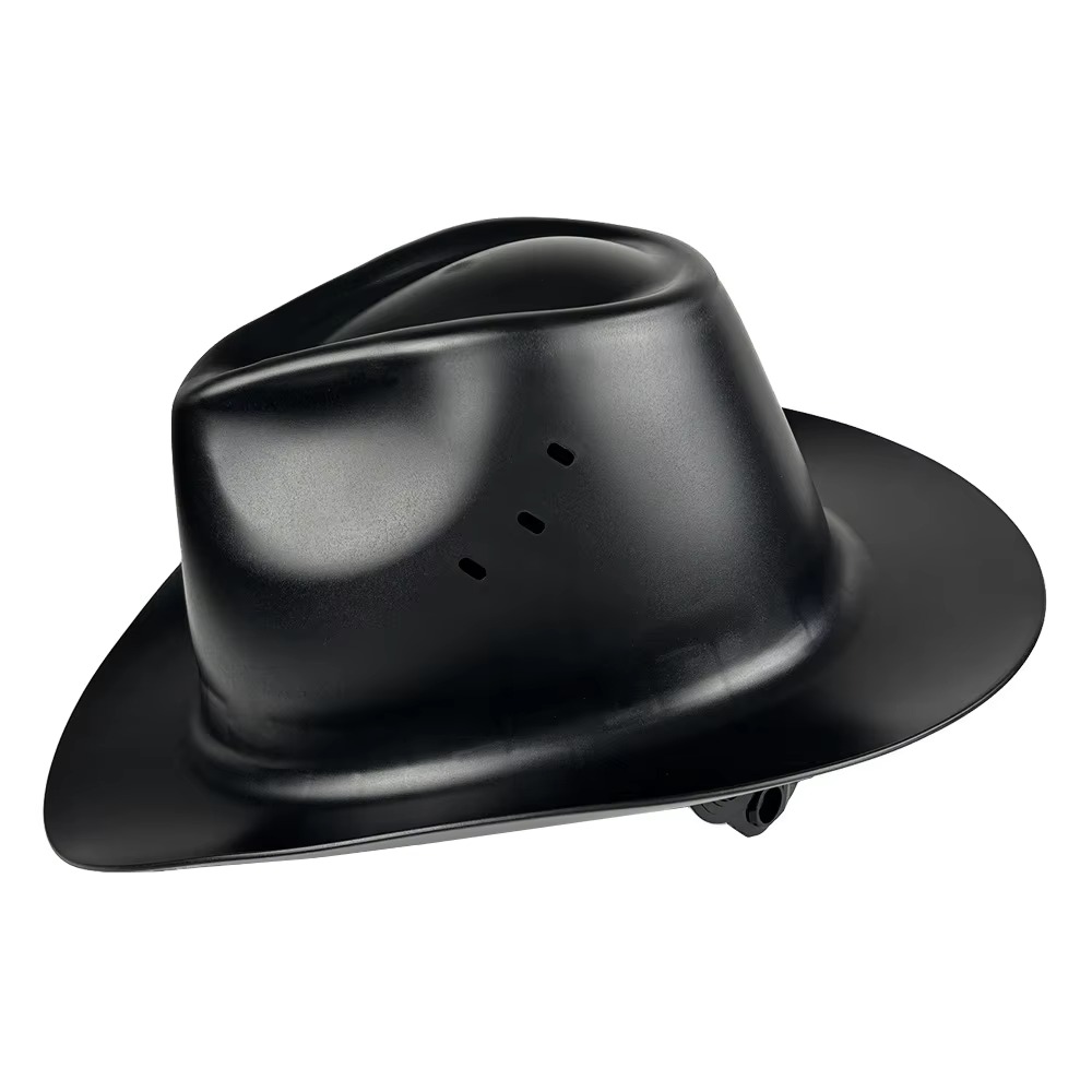 Cowboy Hard Hat - ANSI Z89.1 Certified Type 1 Class C - Wide Brim Safety Helmet with 6-Point Ratchet Suspension