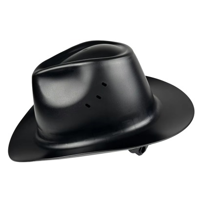 Cowboy Hard Hat - ANSI Z89.1 Certified Type 1 Class C - Wide Brim Safety Helmet with 6-Point Ratchet Suspension