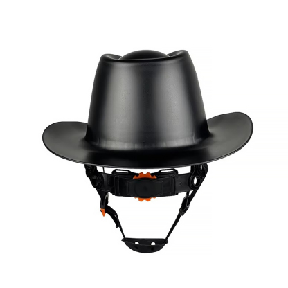 Cowboy Hard Hat - ANSI Z89.1 Certified Type 1 Class C - Wide Brim Safety Helmet with 6-Point Ratchet Suspension