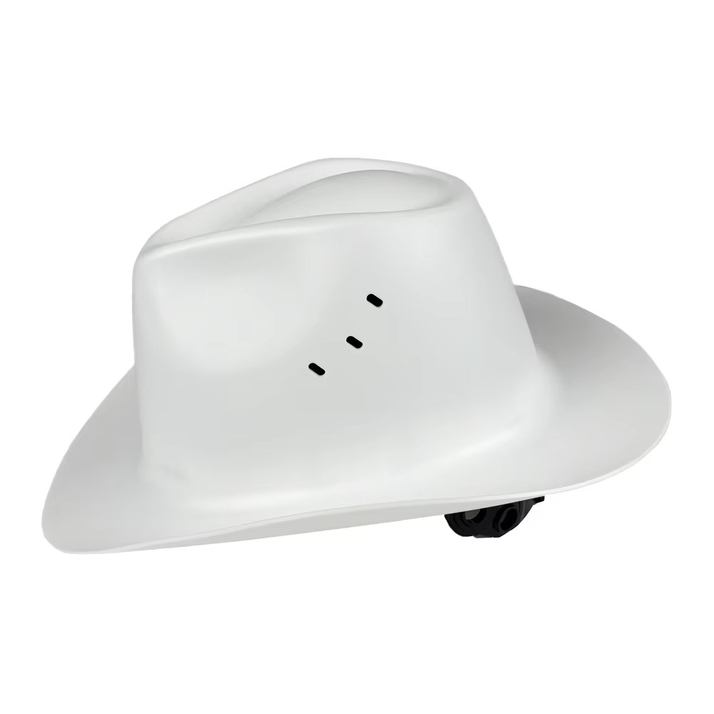 Cowboy Hard Hat - ANSI Z89.1 Certified Type 1 Class C - Wide Brim Safety Helmet with 6-Point Ratchet Suspension