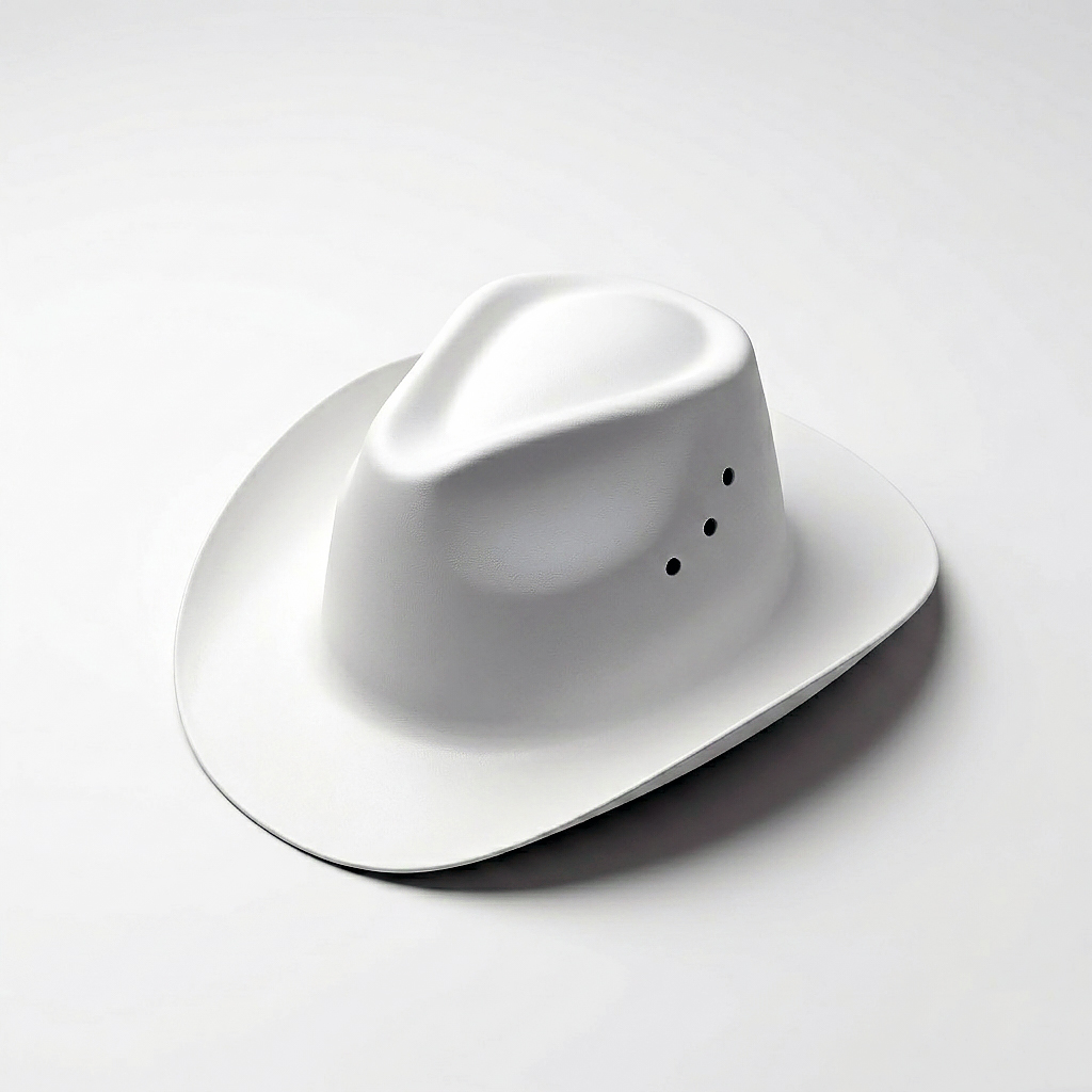 Frontier Series Cowboy Hard Hat - ANSI Z89.1 Certified Type 1 Class C - Wide Brim Safety Helmet with 6-Point Ratchet Suspension
