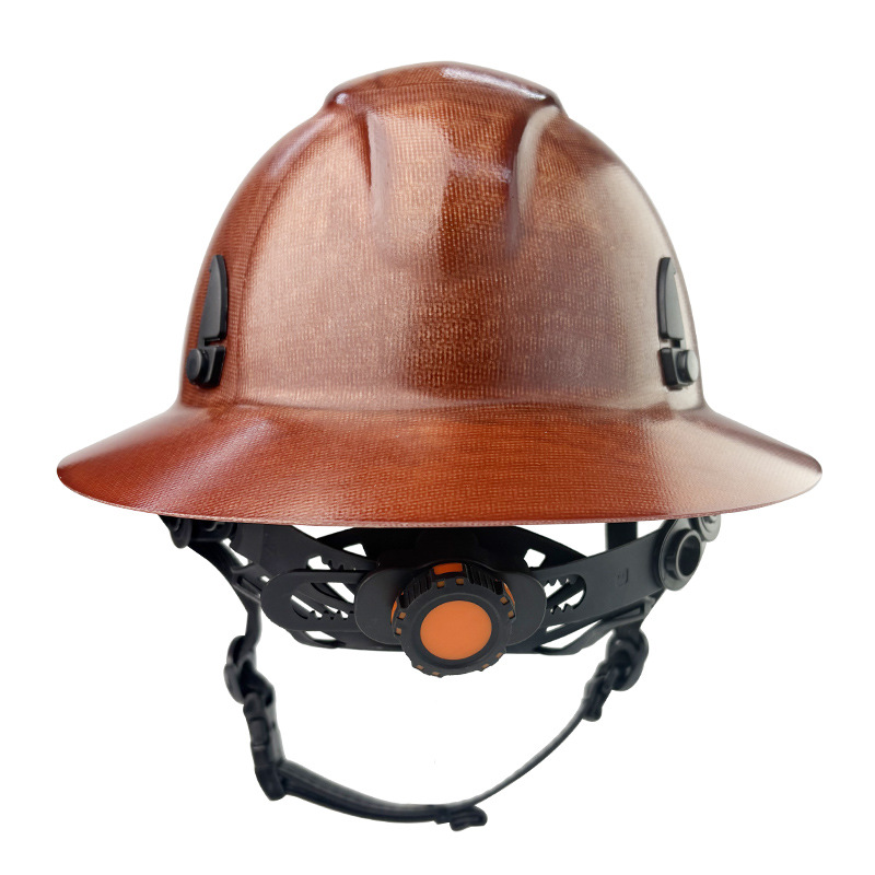 Heritage Series Fiberglass Full Brim Hard Hat - High-Heat Resistant - ANSI Z89.1 Certified Type I Class C - Vintage Brown