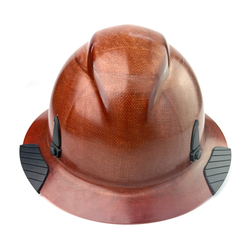 Heritage Series Fiberglass Full Brim Hard Hat - High-Heat Resistant - ANSI Z89.1 Certified Type I Class C - Vintage Brown