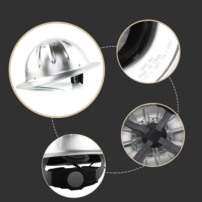 Bulk Aluminum Full Brim Hard Hats - Forged Heritage Series - 6 or 12 Piece Professional Crew Packs