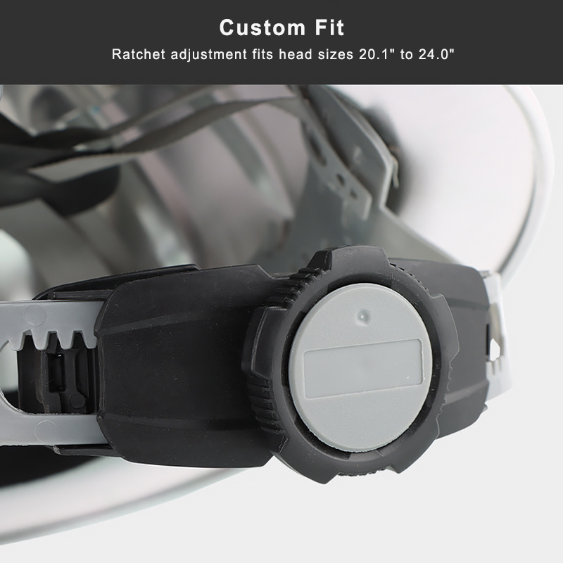 Premium Aluminum Cap Style Hard Hat - ANSI Z89.1 Compliant, Lightweight Metal Safety Helmet with 4-Point Ratchet Suspension