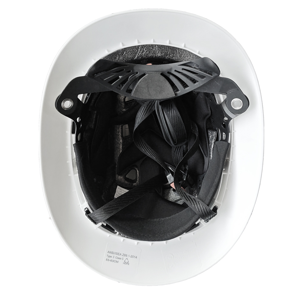 Full Brim Hard Hat Type I & II Class C certified, Heavy Duty HDPE Safety Helmet with Adjustable Chin Strap