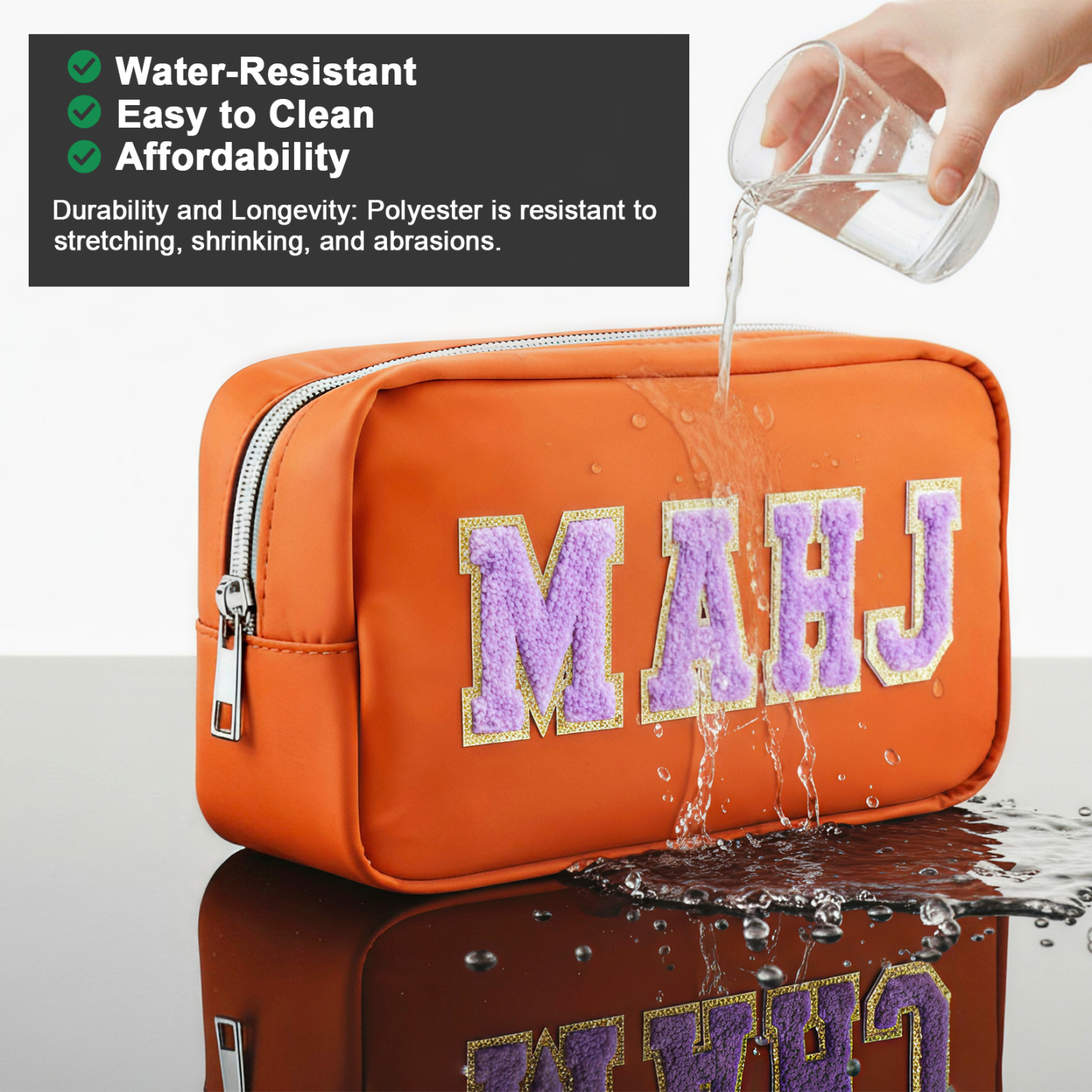 Mahjong Tile Bag – Waterproof Portable Mahjong Carrying Case for 166 Standard Tiles