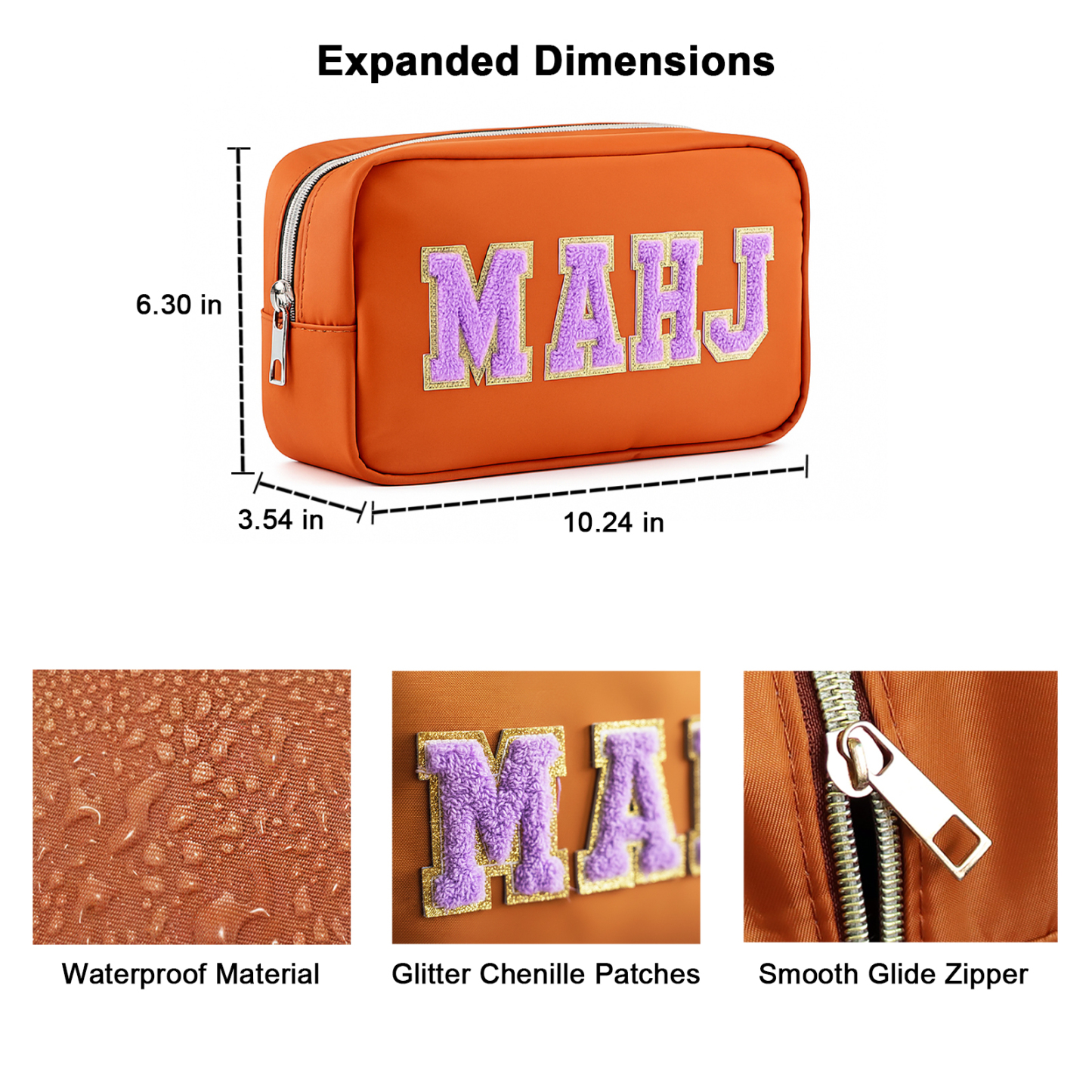 Mahjong Tile Bag – Waterproof Portable Mahjong Carrying Case for 166 Standard Tiles