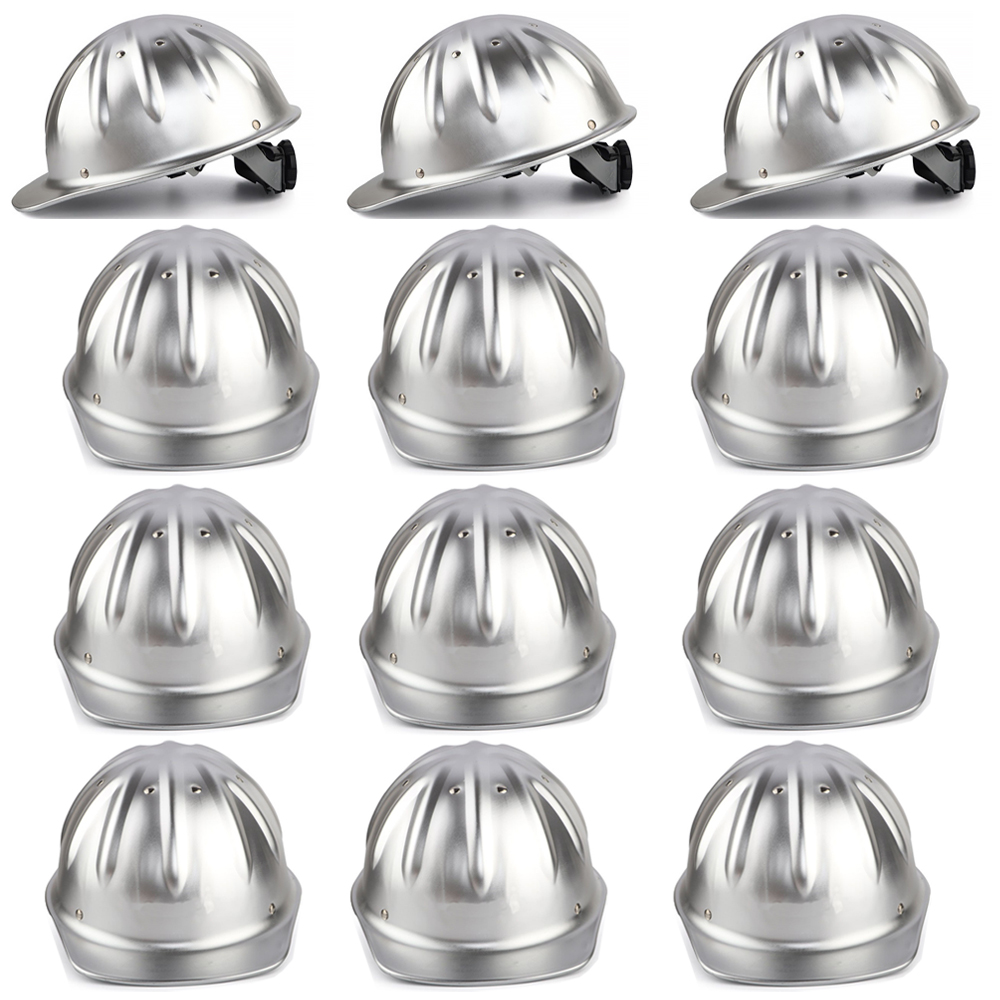 Bulk Cap Style Aluminum Hard Hats - ANSI Z89.1 Lightweight Metal Safety Helmets