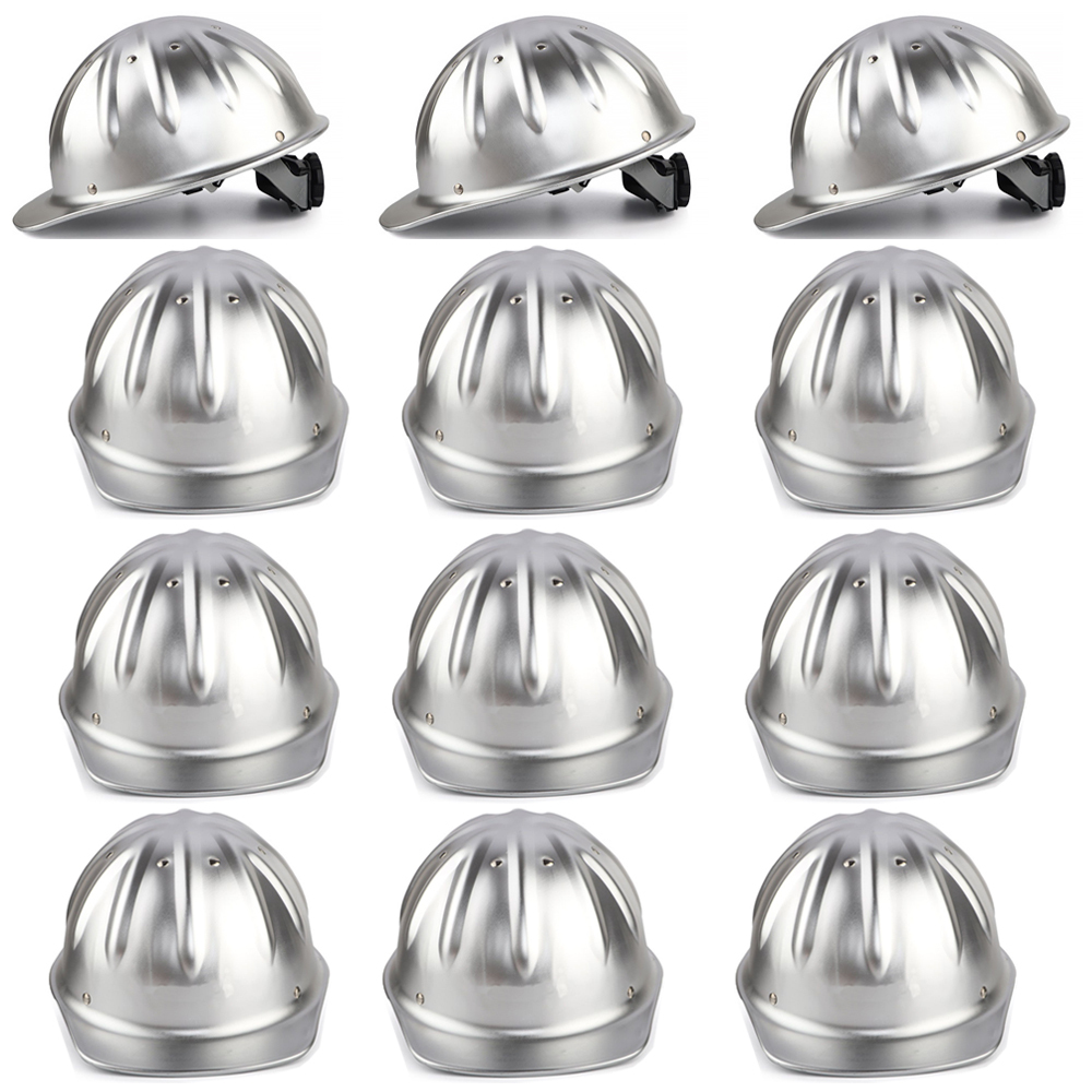 Bulk Cap Style Aluminum Hard Hats - ANSI Z89.1 Lightweight Metal Safety Helmets