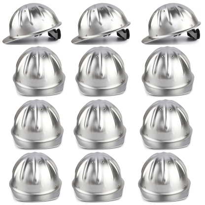 Bulk Cap Style Aluminum Hard Hats - ANSI Z89.1 Lightweight Metal Safety Helmets