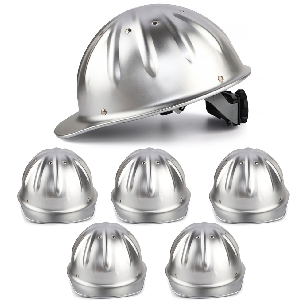 Bulk Cap Style Aluminum Hard Hats - ANSI Z89.1 Lightweight Metal Safety Helmets