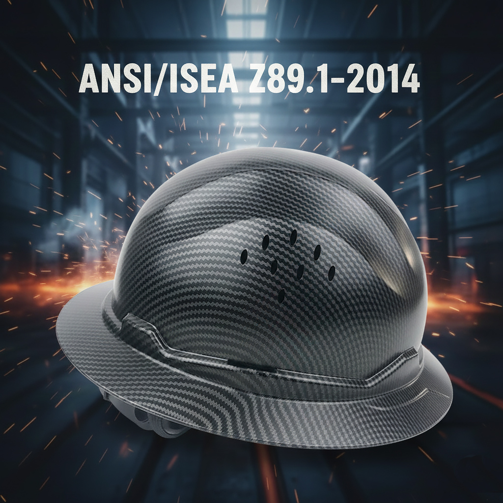 Premium Full Brim Hard Hat - Breathable HDPE Safety Helmet with 6-Point Suspension & Adjustable Ratchet