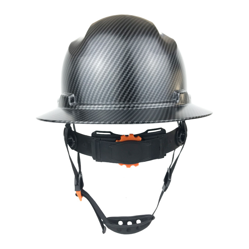 Premium Full Brim Hard Hat - Breathable HDPE Safety Helmet with 6-Point Suspension & Adjustable Ratchet