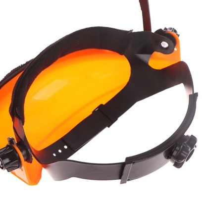 Wolvpower Professional Brush Cutter Face Shield - High-Impact Mesh Visor for Weed Whacking, Chainsaw & Landscaping - Adjustable Forestry Safety Mask