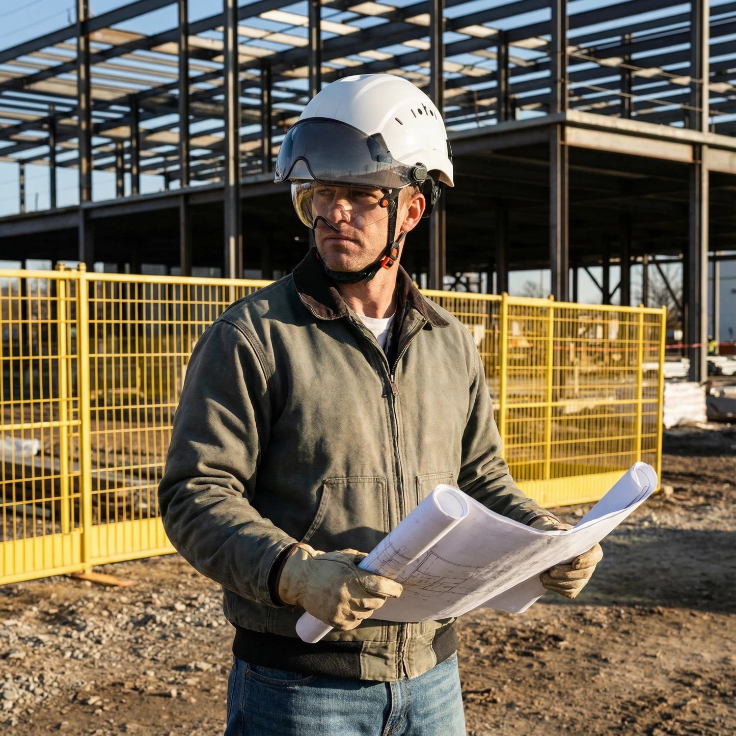 Guardian Series Pro-Grade Vented Hard Hat - Dual Retractable Visors - Sliding Vents - ANSI Z89.1 Certified Type I Class C