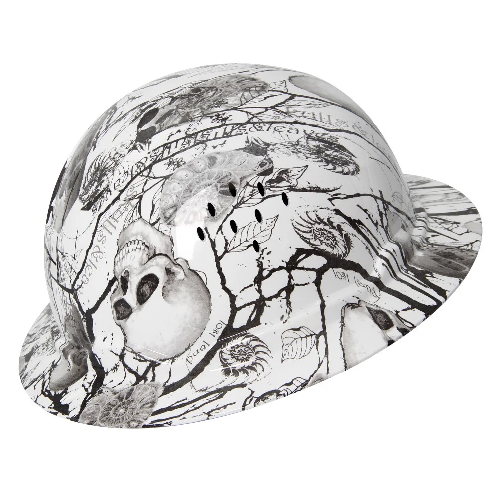 Vented Full Brim Hard Hat with 6-Point Suspension