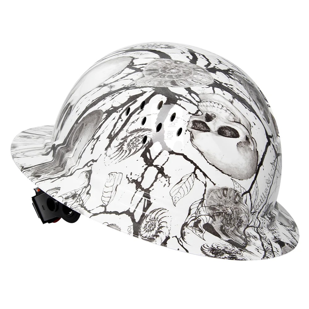 Vented Full Brim Hard Hat with 6-Point Suspension