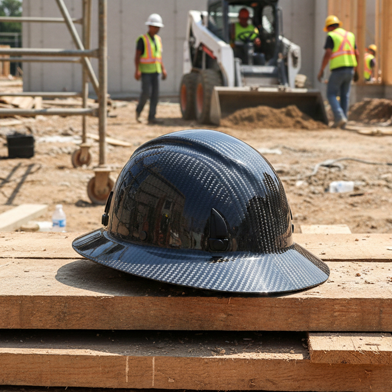Elite Series Pro-Grade Carbon Fiber Hard Hat - Real Carbon Fiber - Type I Class C - ANSI Z89.1 Certified
