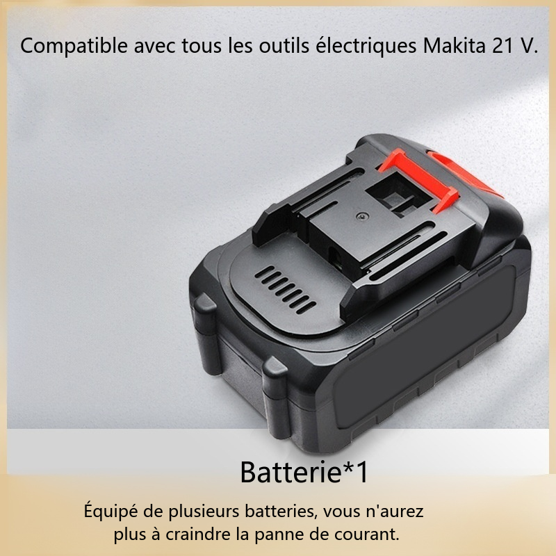 Scie à élaguer électrique 21 V 4,0 Ah avec batterie lithium - Scie électrique, outil de jardin à batterie lithium