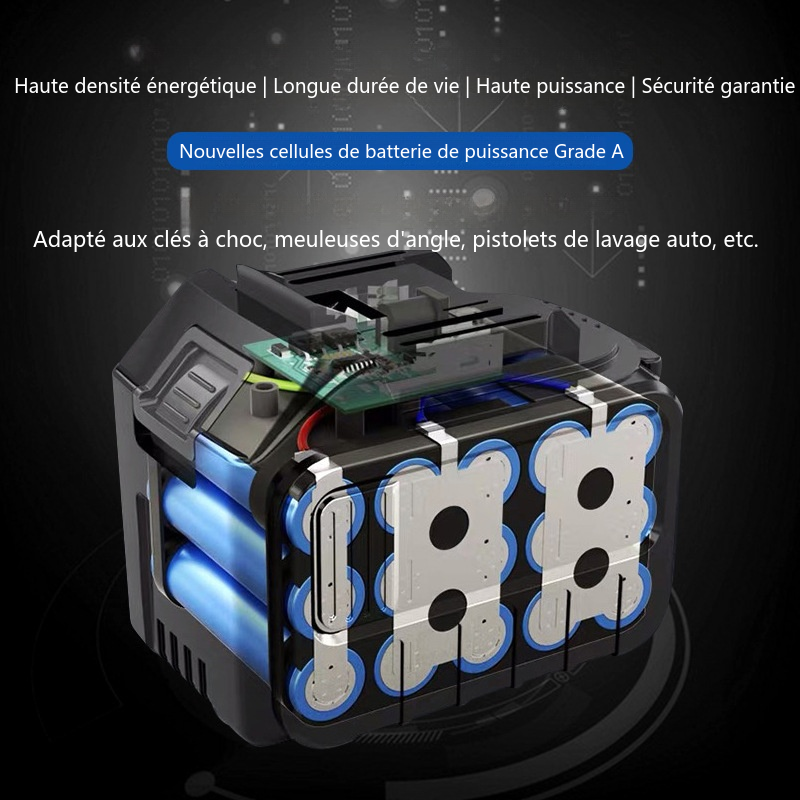 Scie à élaguer électrique 21 V 4,0 Ah avec batterie lithium - Scie électrique, outil de jardin à batterie lithium
