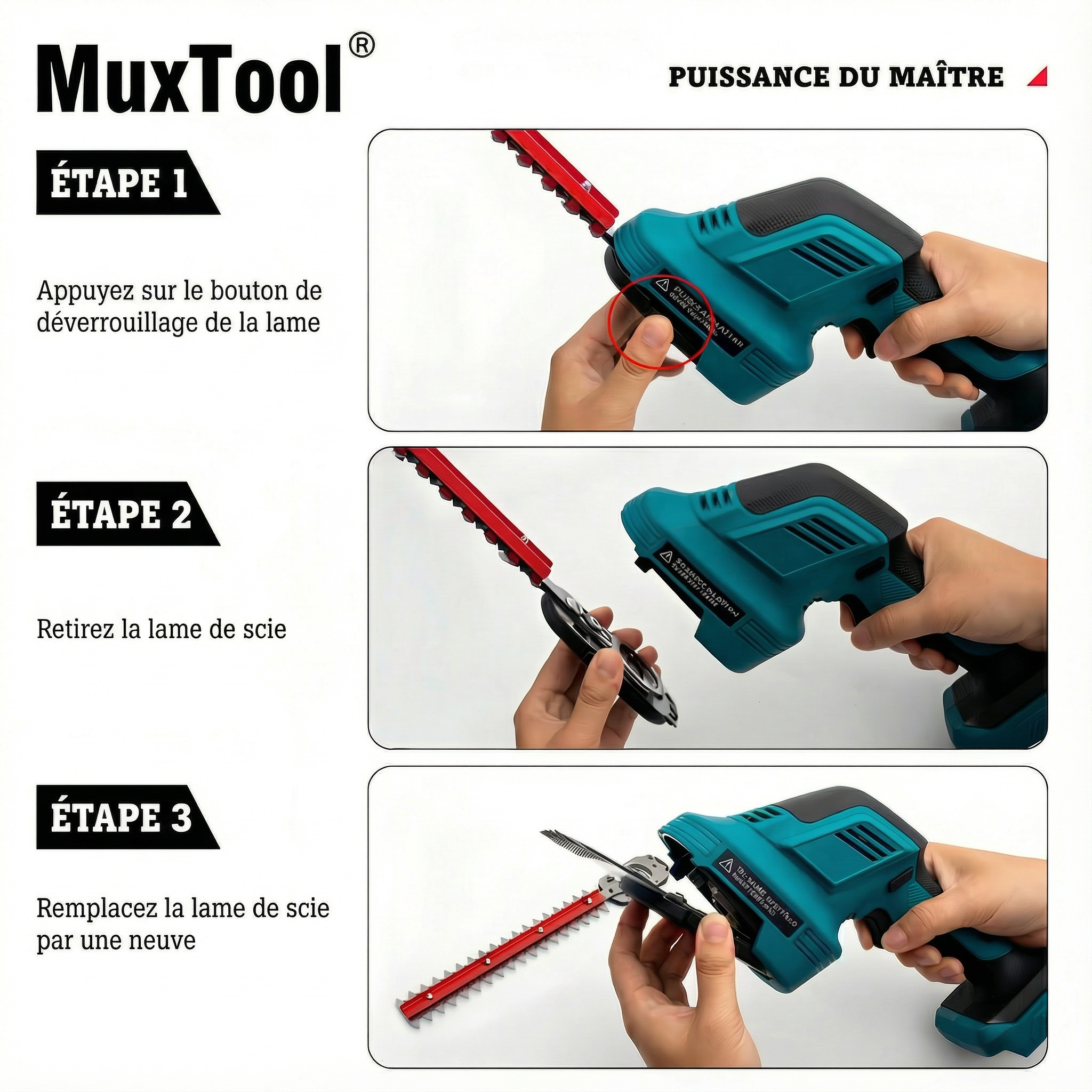 Taille-haie et cisailles à gazon sans fil 2‑en‑1 avec 2 batteries – légères, compactes et idéales pour l’entretien du jardin